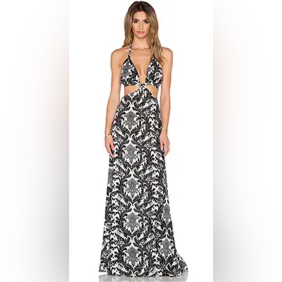 NWT Blackbird Cutout Maxi Dress in Black & White
Raga by Revolve Sz S - Picture 1 of 12